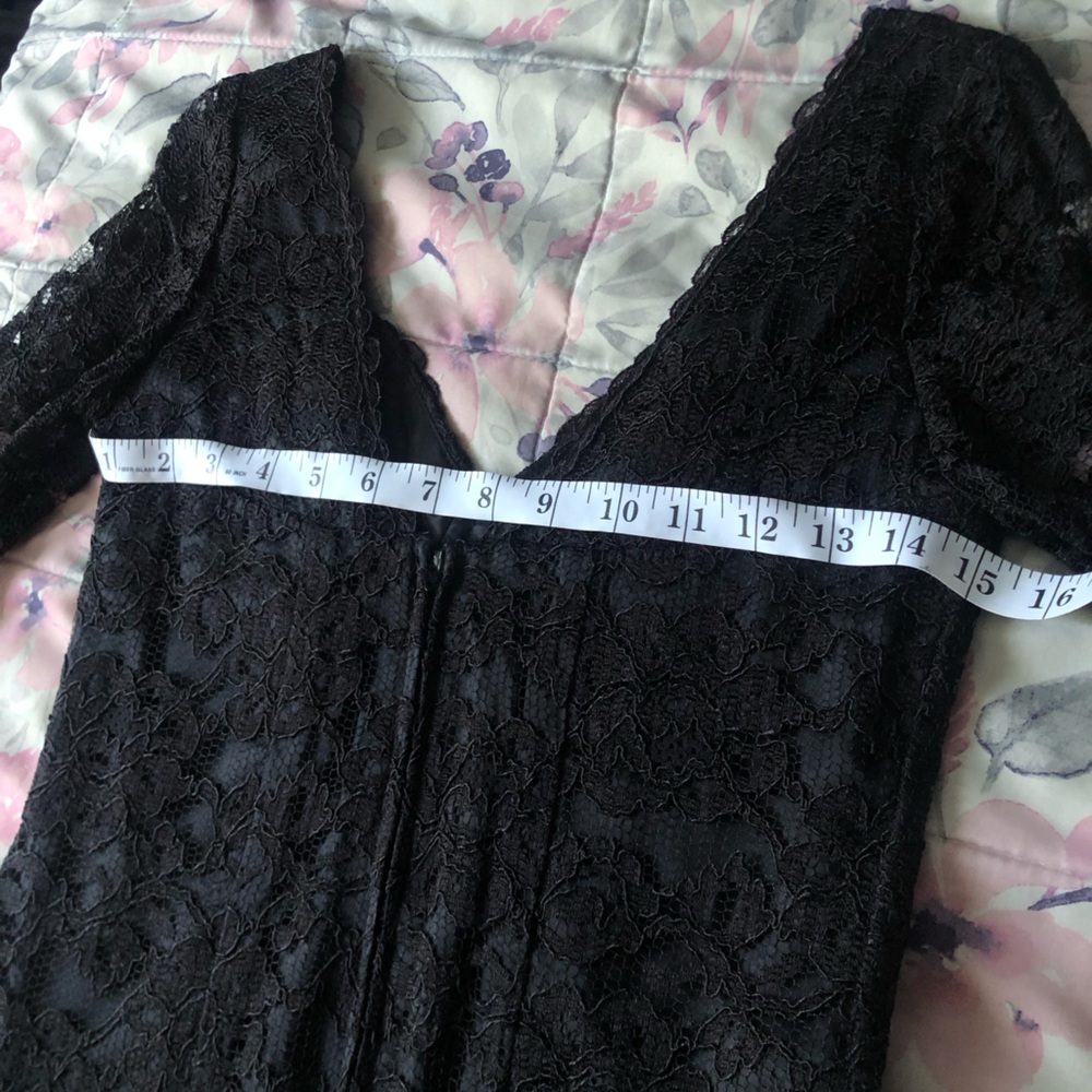 Moda International Elegant Black Lace Dress - Picture 5 of 8